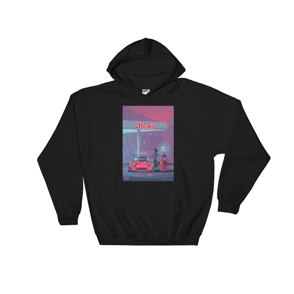 RetroFuturistic Gas Station Hoodie Men's/Women's