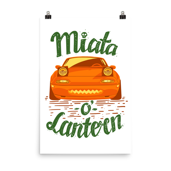 Miata-o'-Lantern Poster