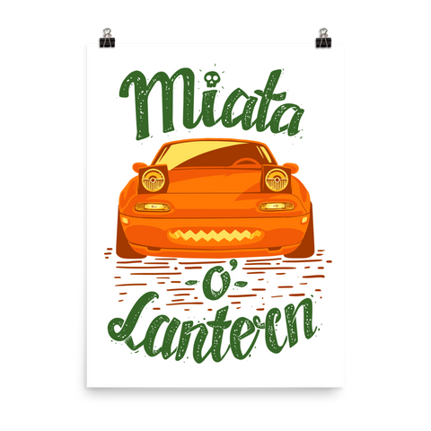 Miata-o'-Lantern Poster